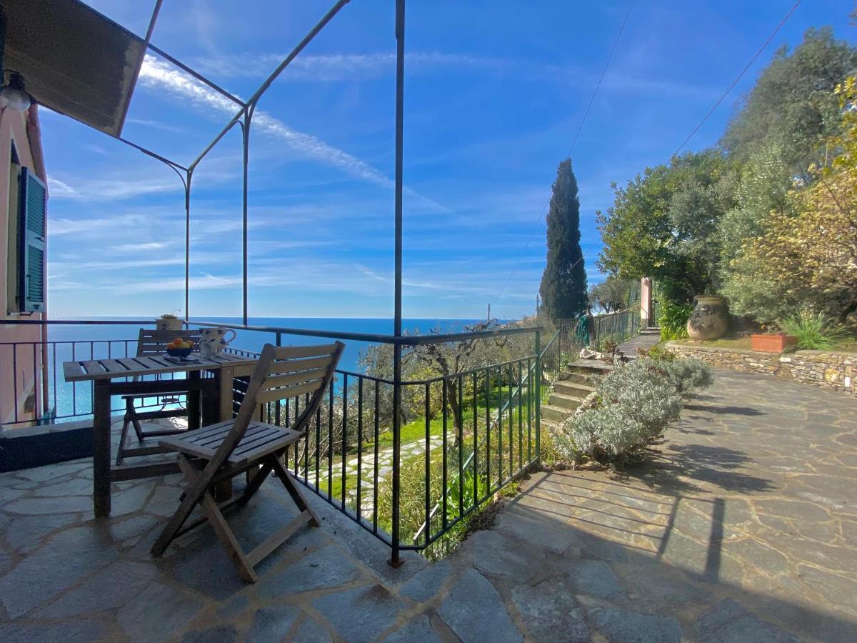 Casaviva - Ampio Trilocale Vista Mare Con Piscina - Pieve Alta Apartment Pieve Ligure Exterior foto